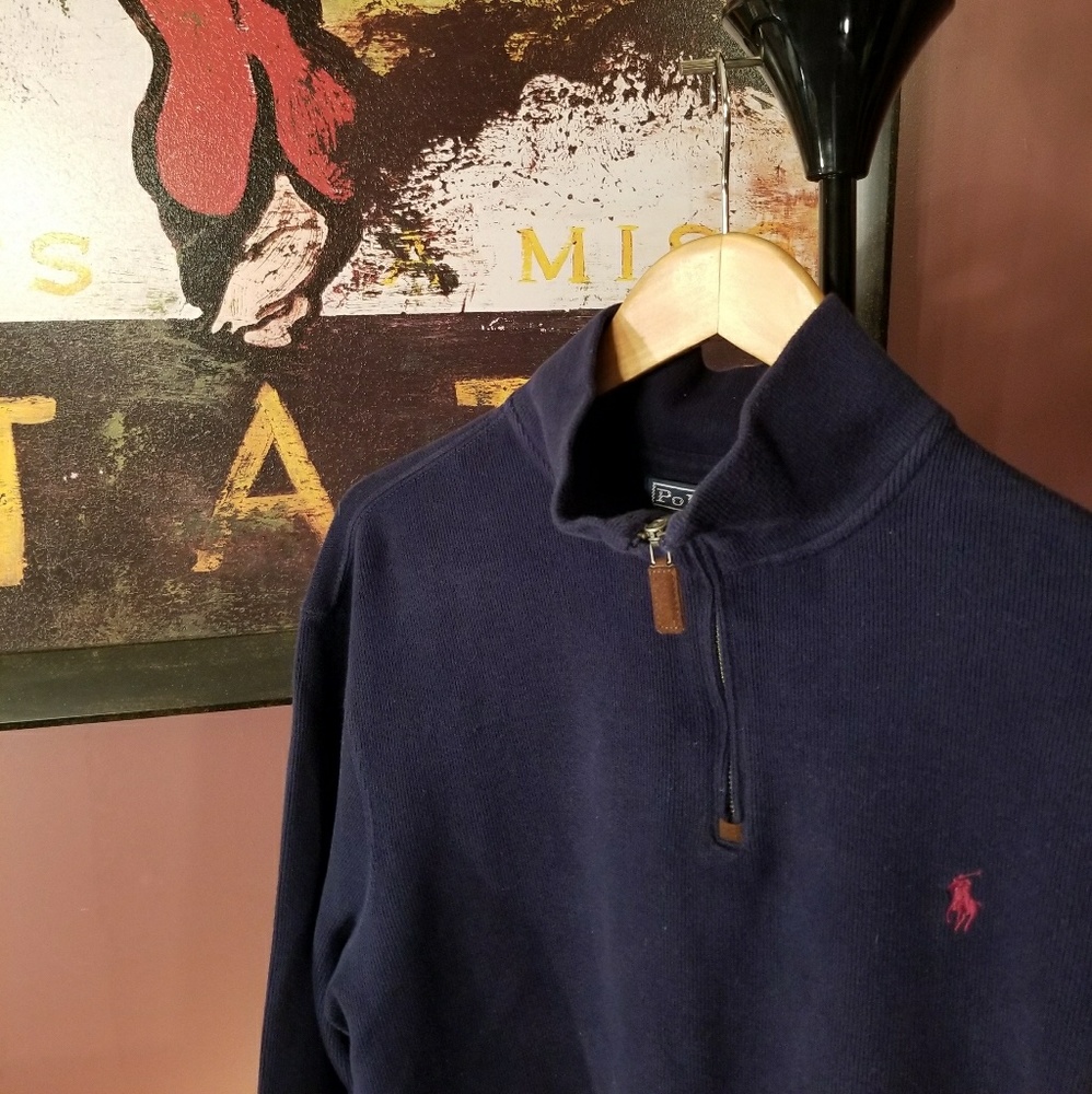 🏇🏽 POLO by RALPH LAUREN 🏇🏽 Blue Sweater Mens L